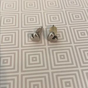 Heart post earrings